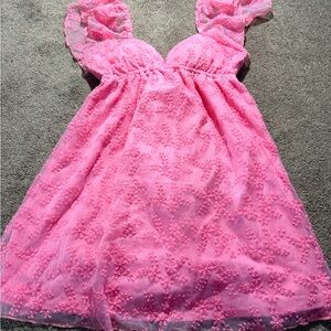 Adorable Pink Lace dress